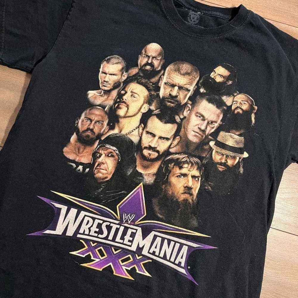 Wwe WWE Wrestle Mania Black Athletic Casual Shirt… - image 2