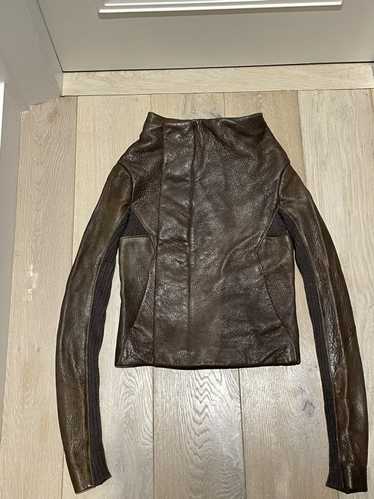 Rick Owens Rick Owens Dark Shadow Leather Jacket - image 1