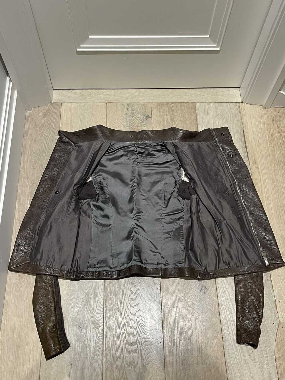 Rick Owens Rick Owens Dark Shadow Leather Jacket - image 3