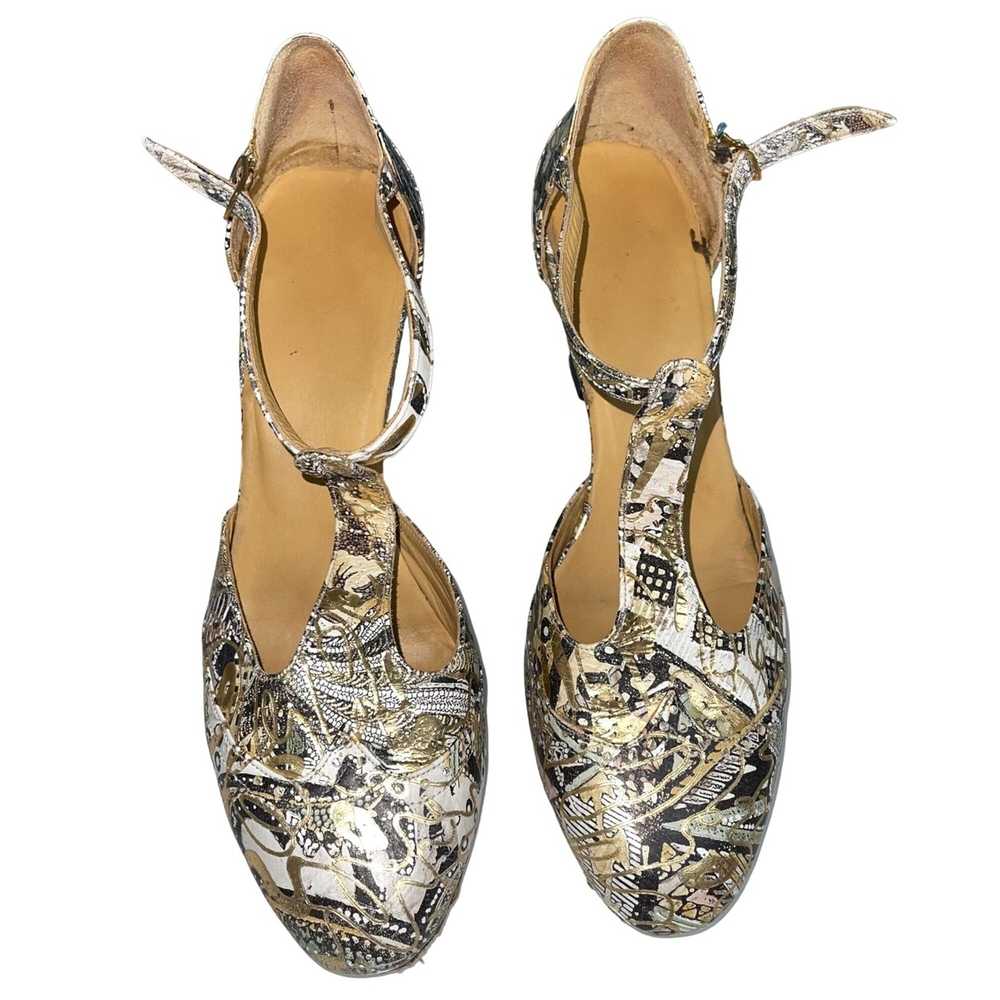 Handmade Vintage Handmade Womens Shoes Size 9 Lea… - image 2