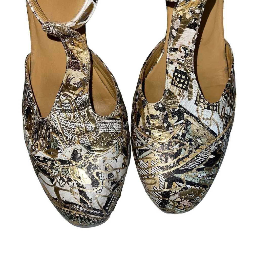 Handmade Vintage Handmade Womens Shoes Size 9 Lea… - image 6