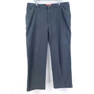 Men’s Heavyweight Fleece-Lined Stretch Chino Uniform Work Pants (31” Inseam)