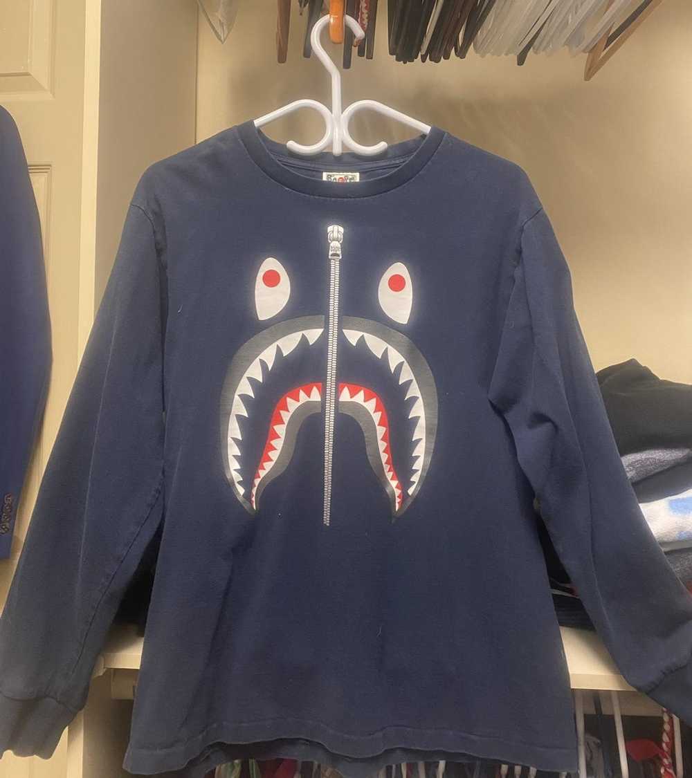Bape Bape Shark Long Sleeve T-Shirt - Gem