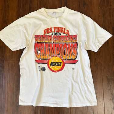 Vintage Houston Rockets 1994 NBA World Champions T Shirt Size L Gently Used