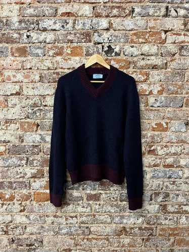 Prada Prada Milano 100% Alpaca V-Neck Sweater - image 1
