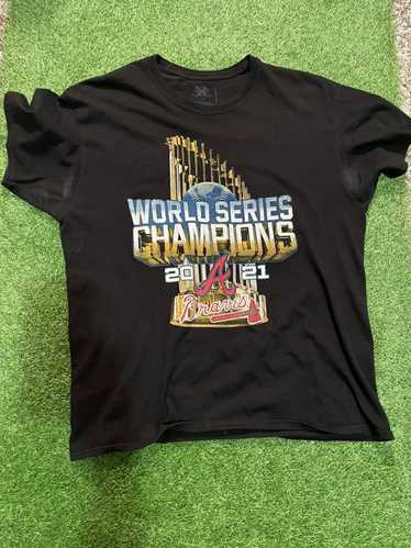 Braves New World: Series (teal lettering) Long Sleeve T Shirt by Mandy