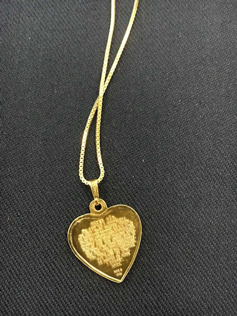 Lovely Sterling Enameled Heart - image 3