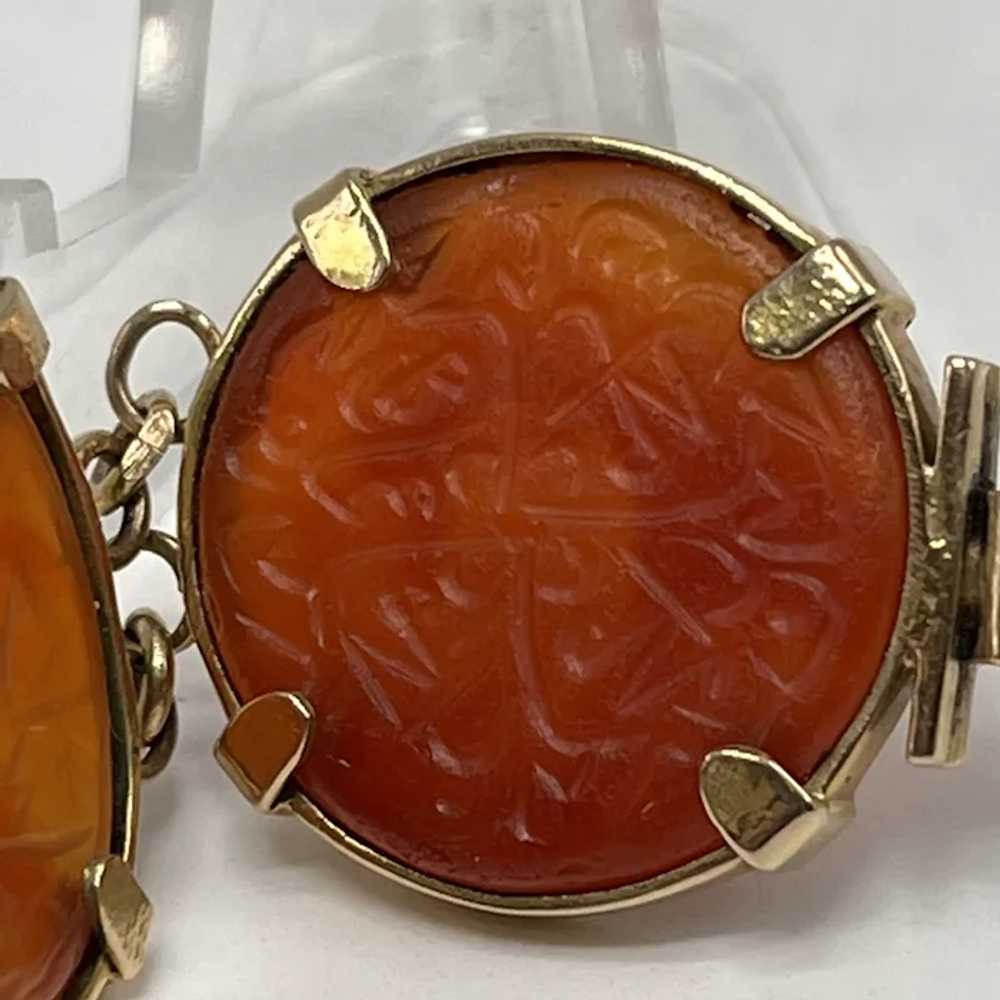 Antique Carnelian Islamic Intaglio Amulet Link Br… - image 10