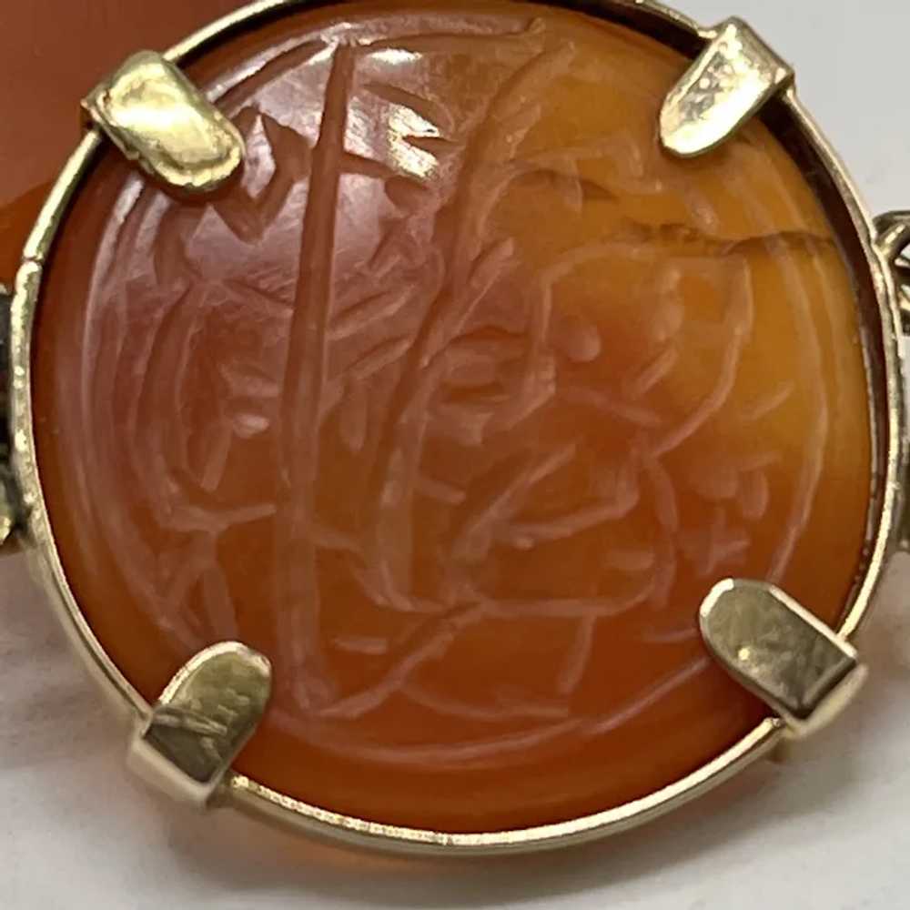 Antique Carnelian Islamic Intaglio Amulet Link Br… - image 5