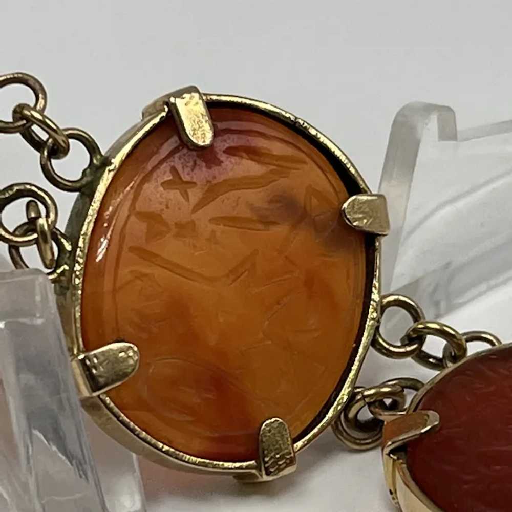 Antique Carnelian Islamic Intaglio Amulet Link Br… - image 9