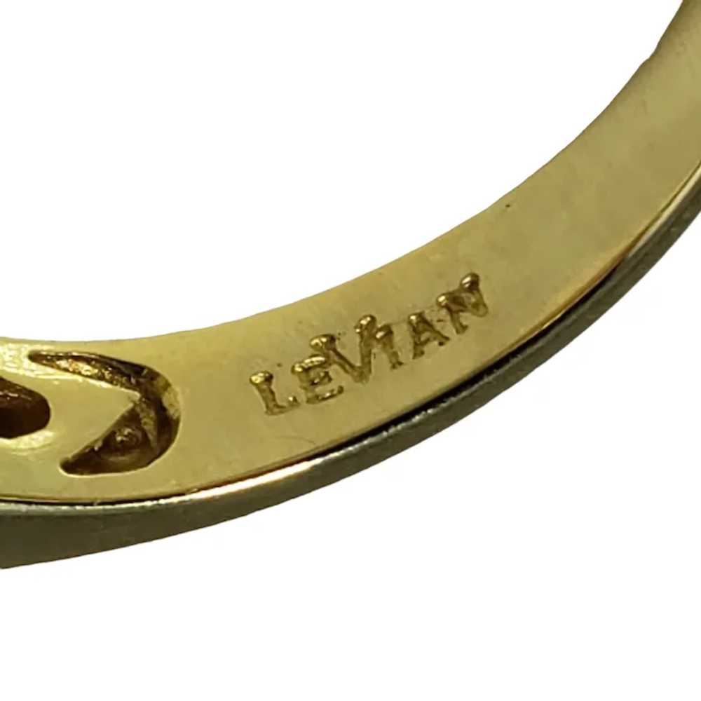 Vintage LeVian 14 Karat Yellow Gold Citrine, Tsav… - image 7
