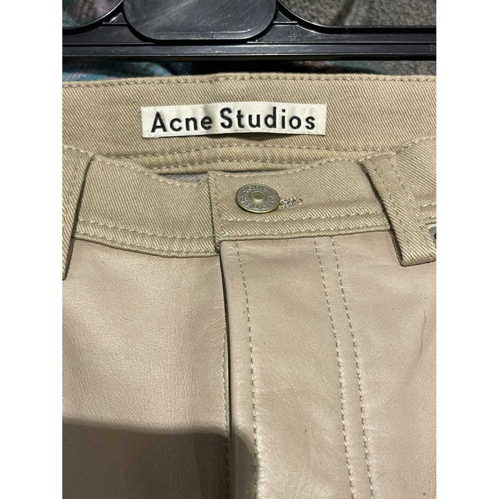 Acne Studios Leather short pants - image 3