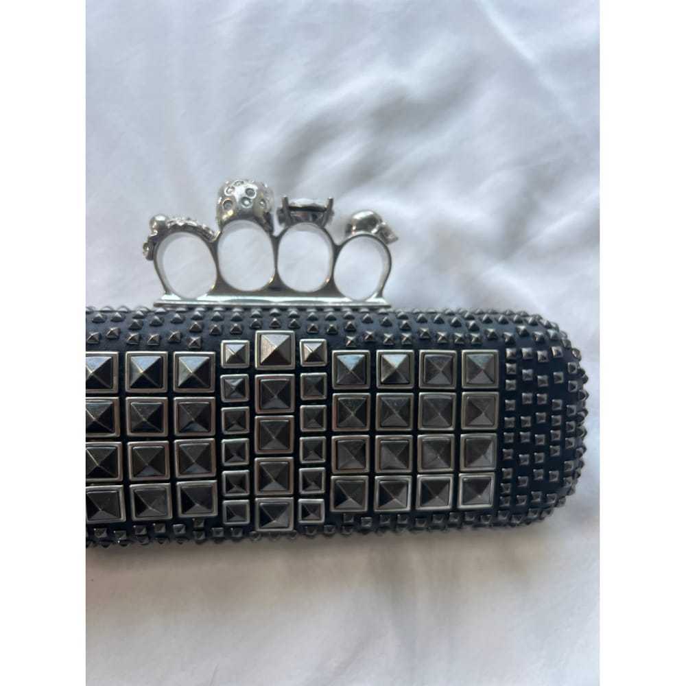 Alexander McQueen Knuckle leather clutch bag - image 5