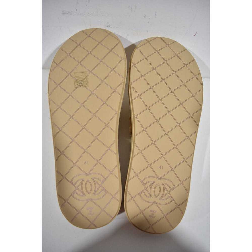 Chanel Leather flip flops - image 10