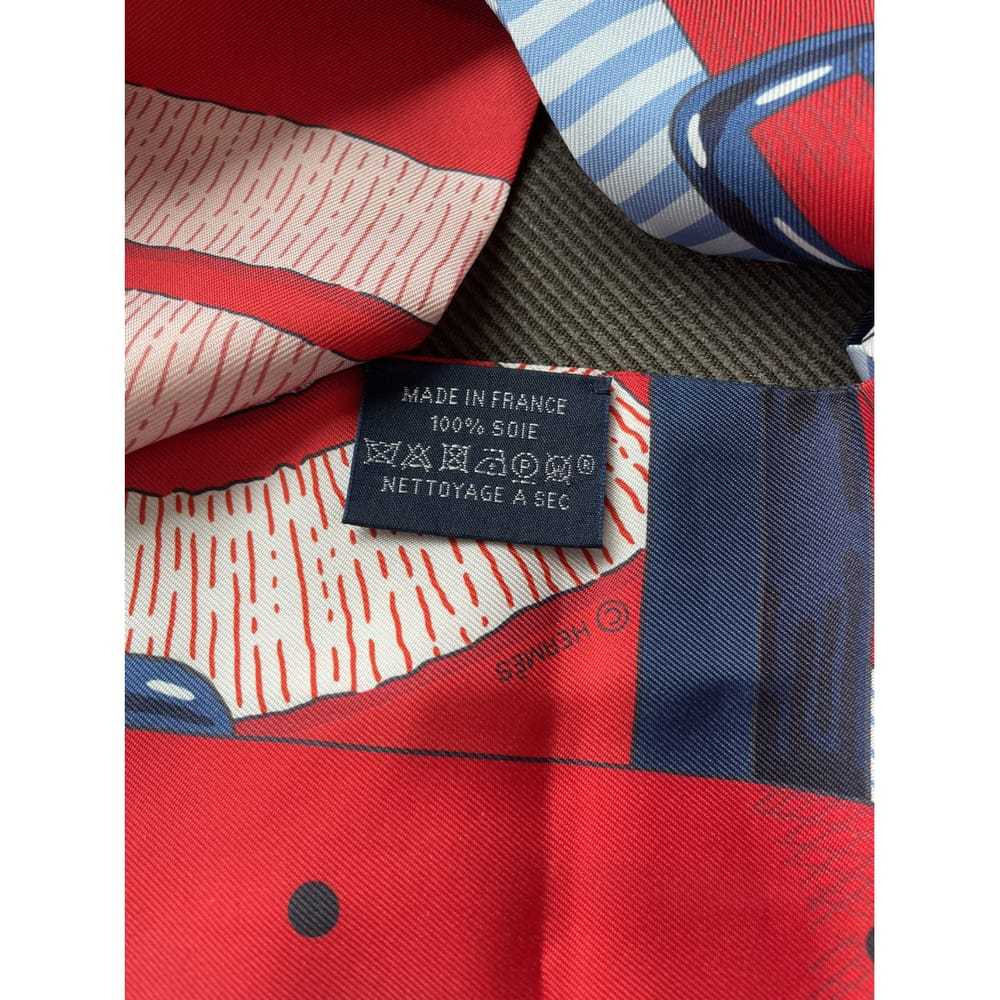 Hermès Noeud Papillon silk scarf - image 4