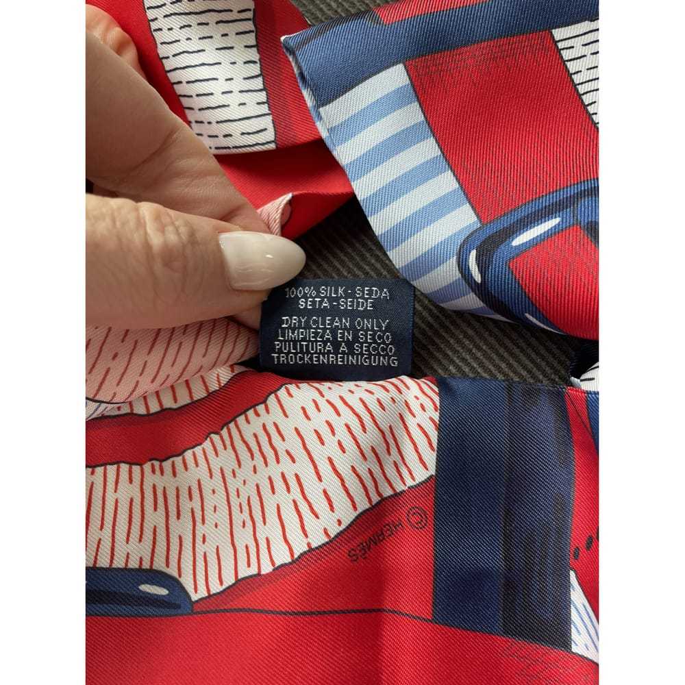 Hermès Noeud Papillon silk scarf - image 6