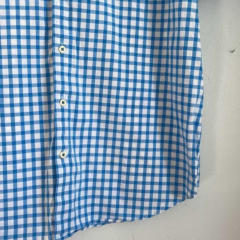 Peter Millar Peter Millar plaid shirt sleeve butt… - image 3
