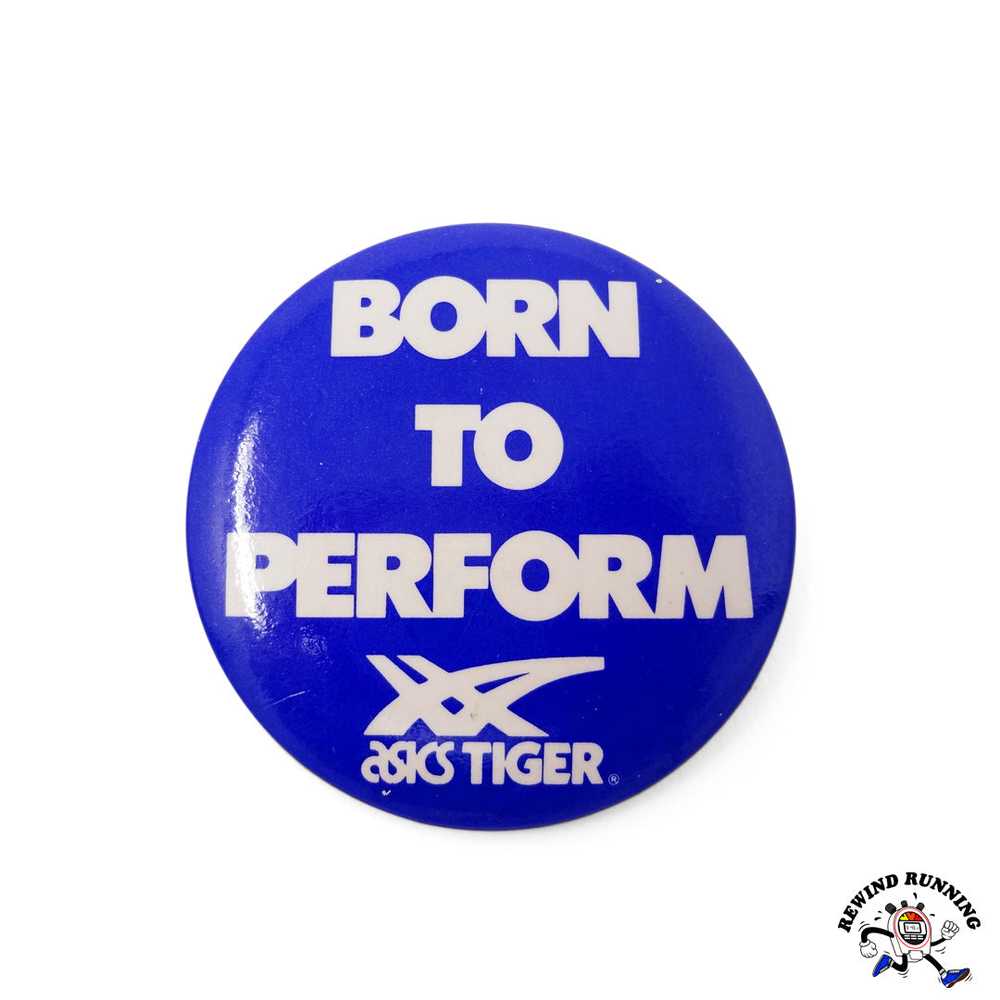 Asics Tiger vintage 1980s ‘Born To Perform’ Blue … - image 1
