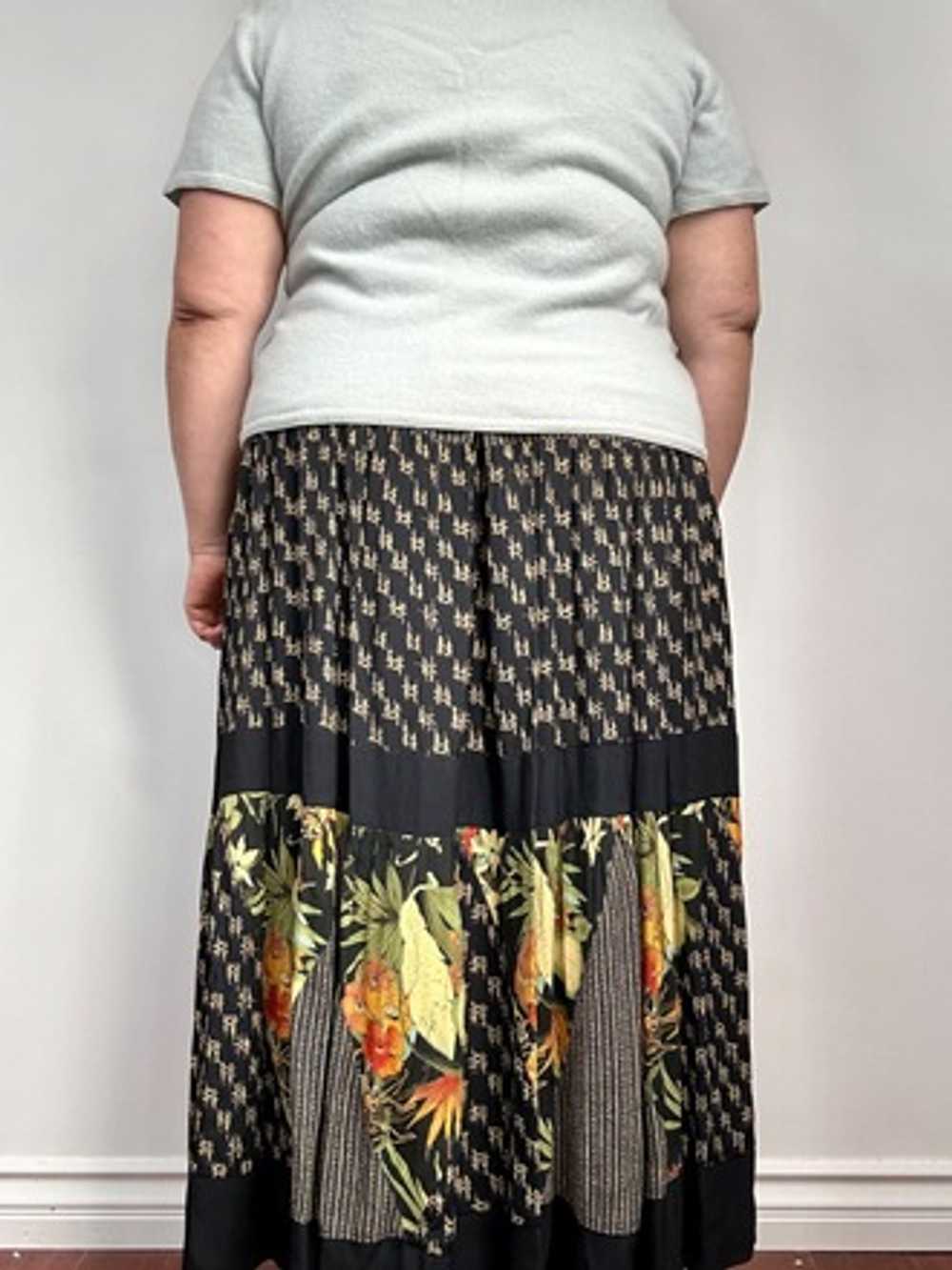 90’s Patchwork Print Maxi Skirt - image 2
