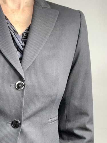 Kenneth Cole Fitted Pinstripe Blazer - image 1