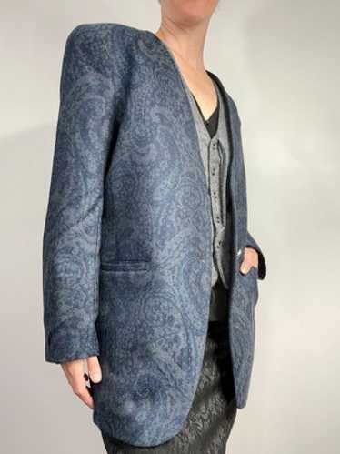 90’s Vintage Subtle Paisley Print Blazer