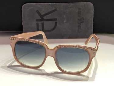 EMMANUELLE KHANH Dust Pink Diamante Sunglasses Vi… - image 1