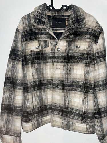 Zara Checkered cropped style jacket