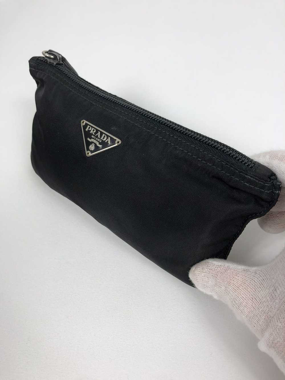 Prada Prada tessuto nero nylon cosmetic pouch - image 1