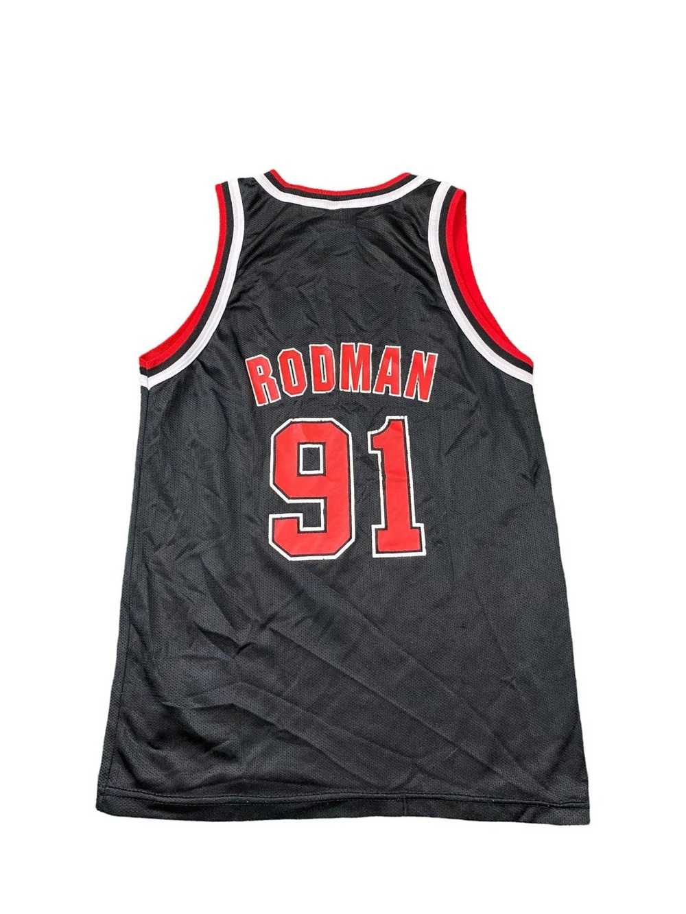 Michael Jordan Champion Black Chicago Bulls Jersey #23 Mens NBA rn26094  Size 52