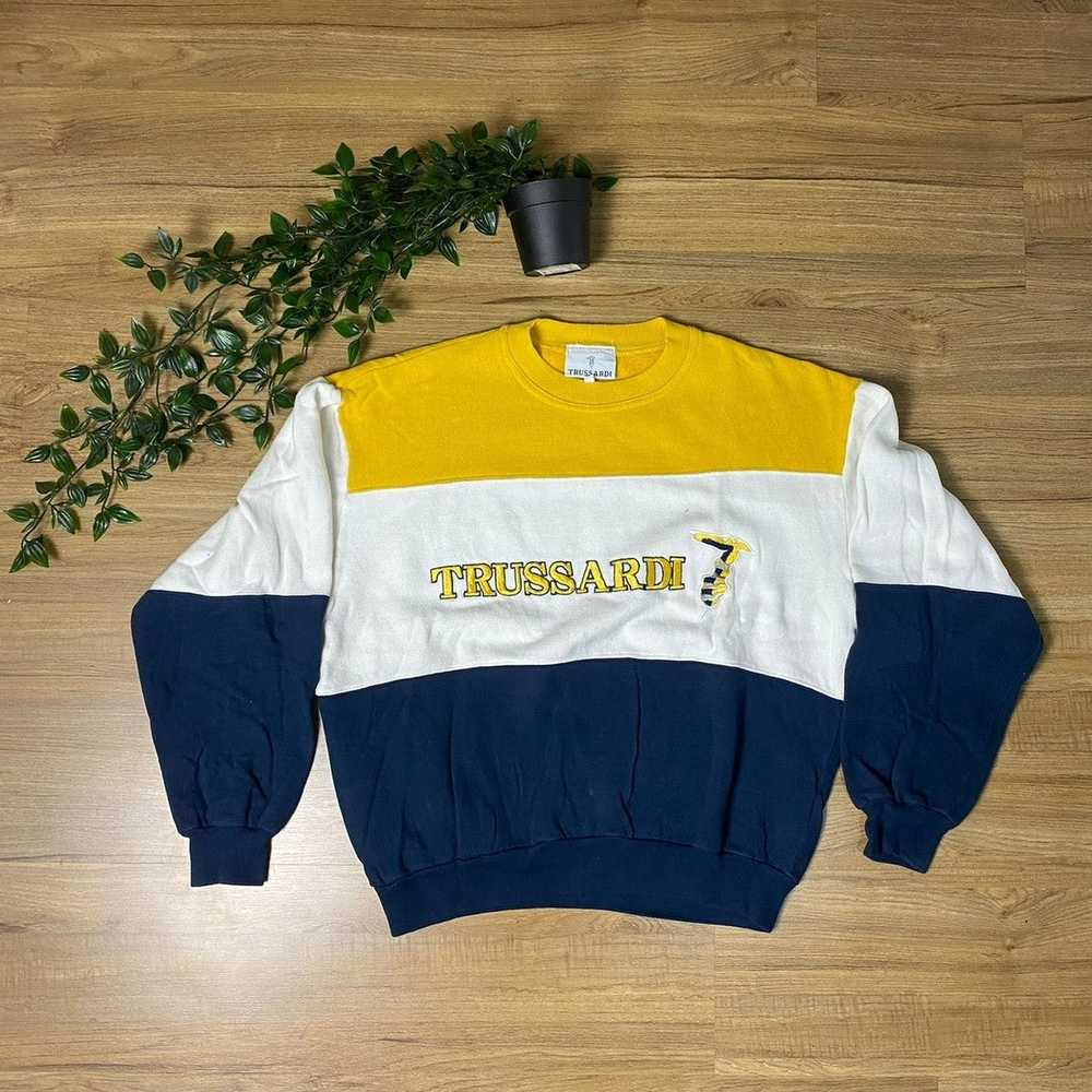 Designer × Trussardi × Vintage Vintage 90’s Sweat… - image 1