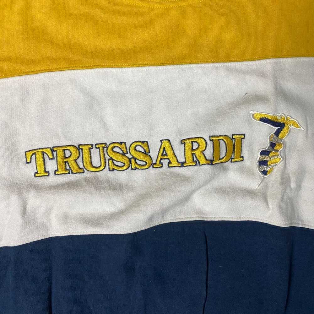 Designer × Trussardi × Vintage Vintage 90’s Sweat… - image 3