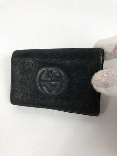 Gucci Metallic Silver GG Imprime Coated Canvas Key Case Holder Gucci