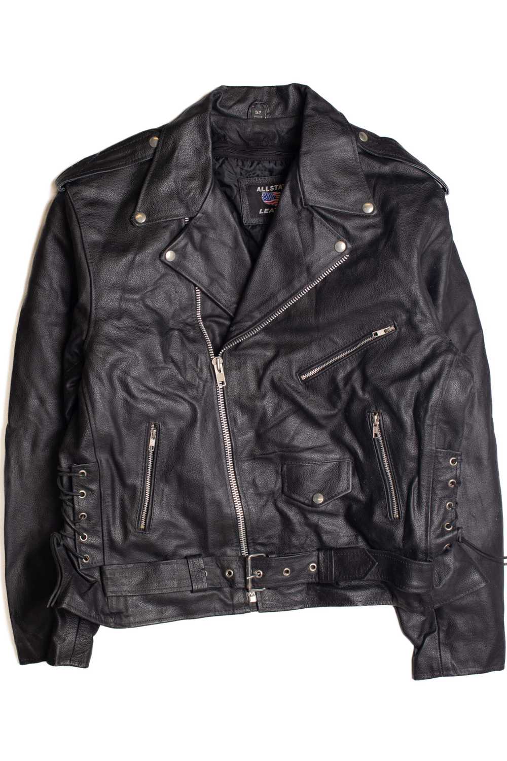 Allstate Leather Motorcycle Jacket 361 - image 1