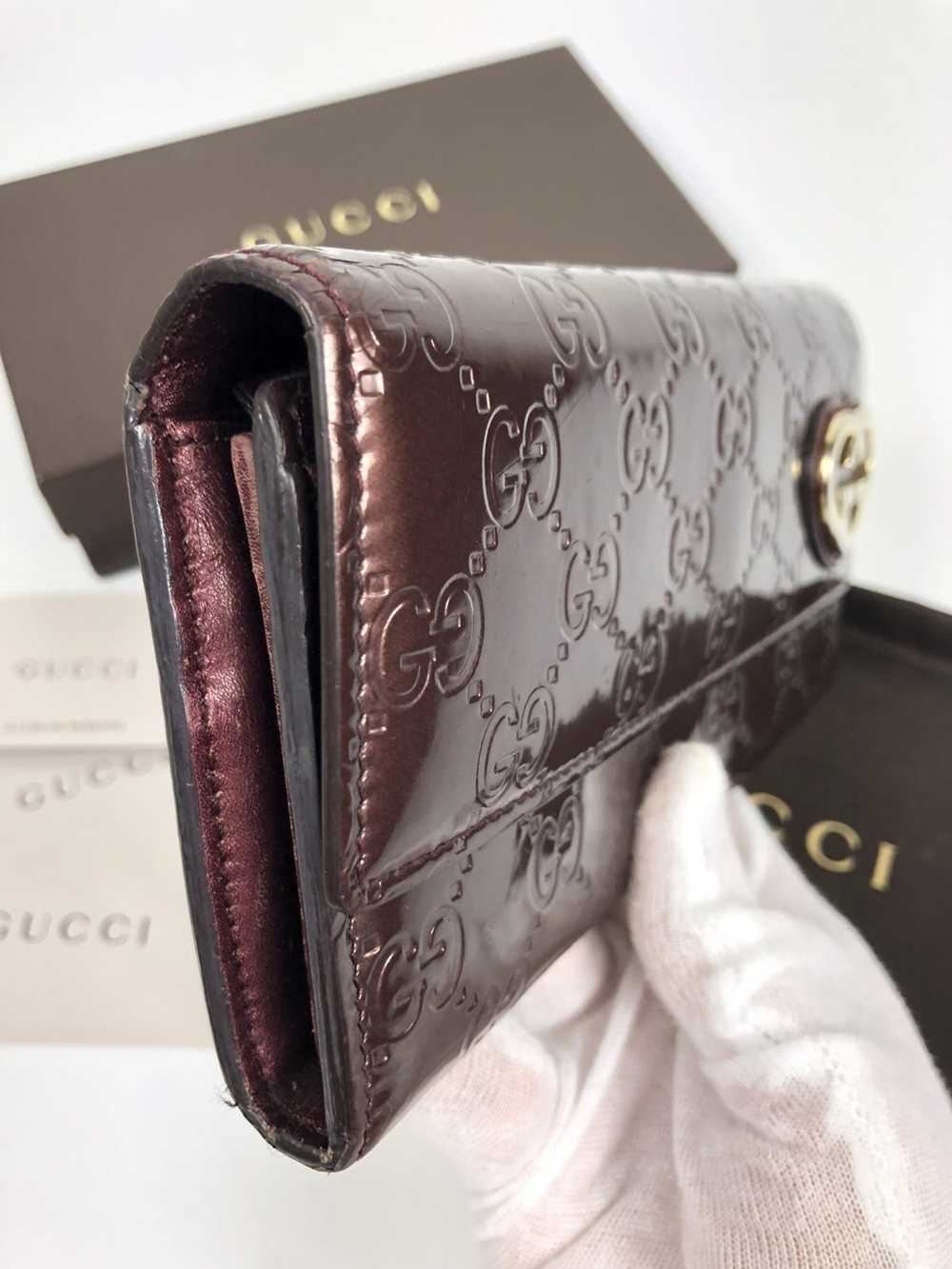 Gucci Gucci gg guccissima leather long wallet - image 8