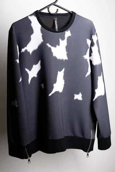 Neil Barrett Neil Barrett Cow Print Side Zip Sweat