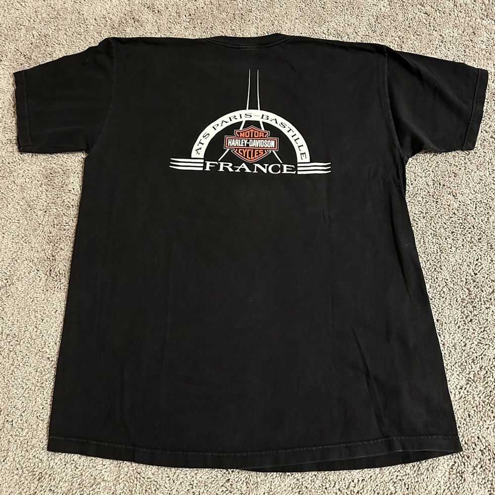 Vintage Vintage Harley Davidson France Tshirt - image 2