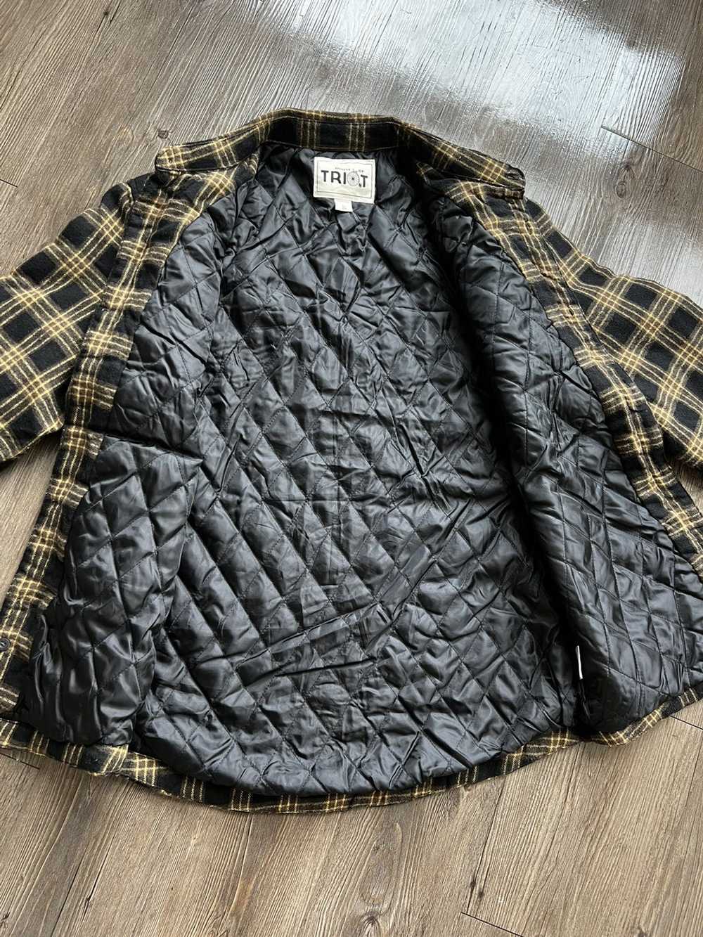 Flannel × Vintage Flannel Shirt/Jacket with Padde… - image 2
