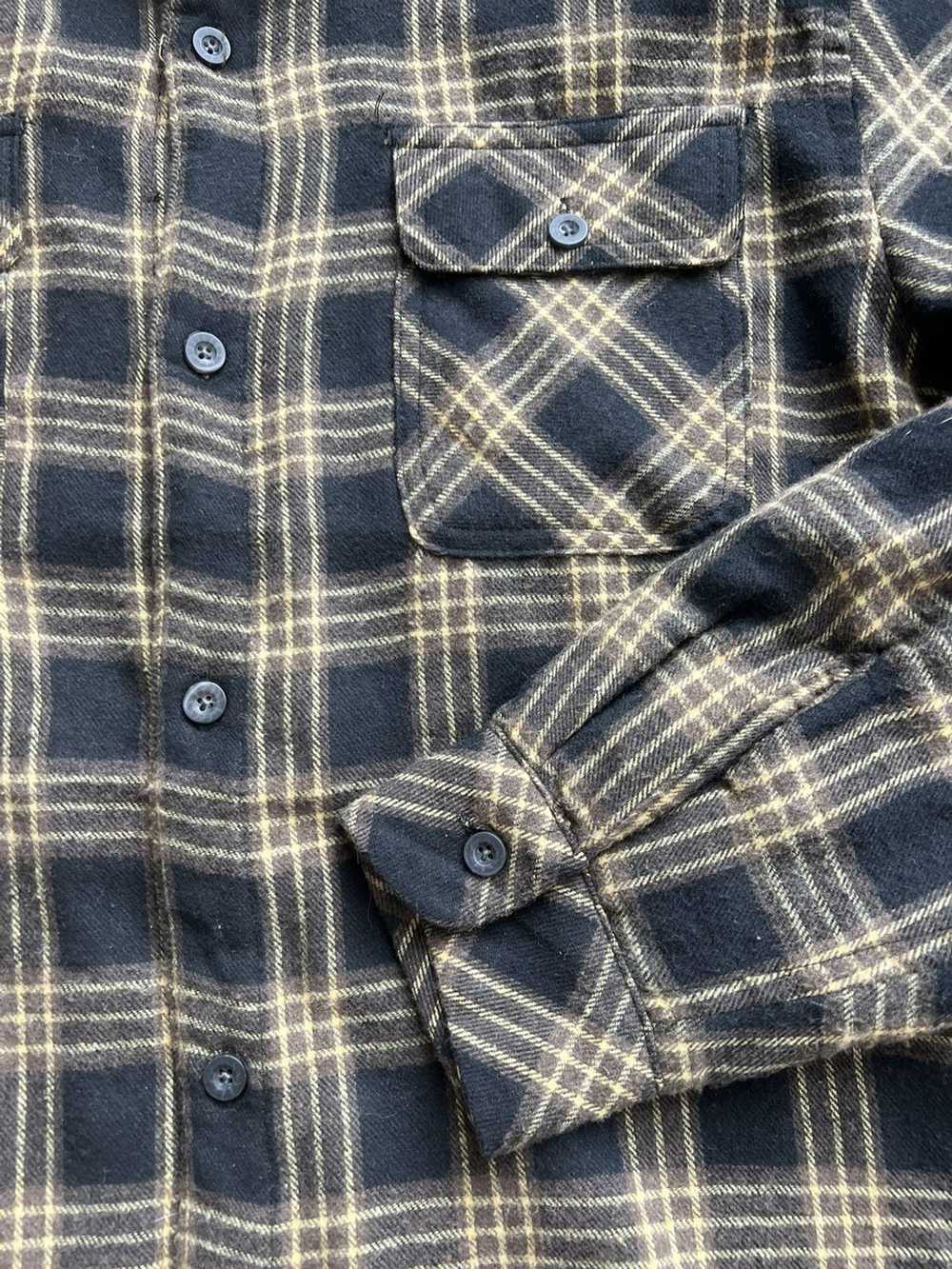 Flannel × Vintage Flannel Shirt/Jacket with Padde… - image 4