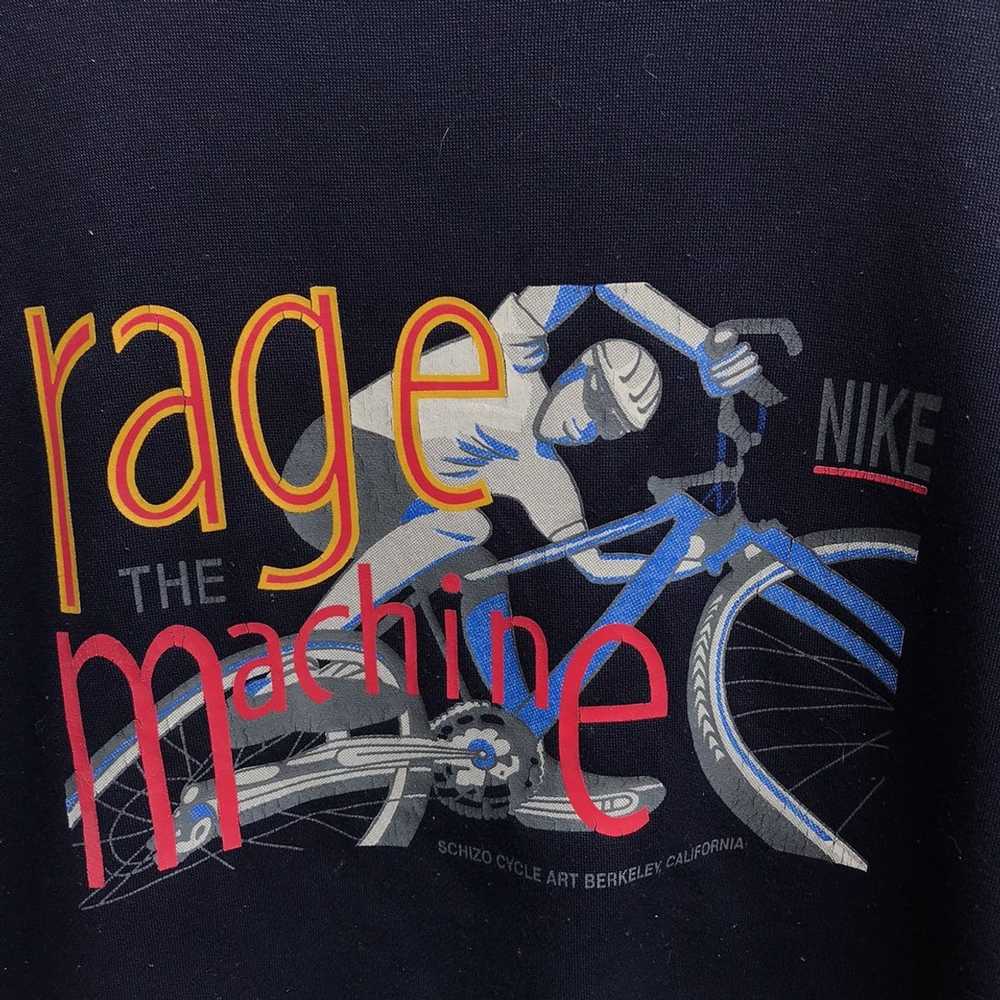 Nike × Vintage Vintage rare 90s NIKE rage against… - image 3