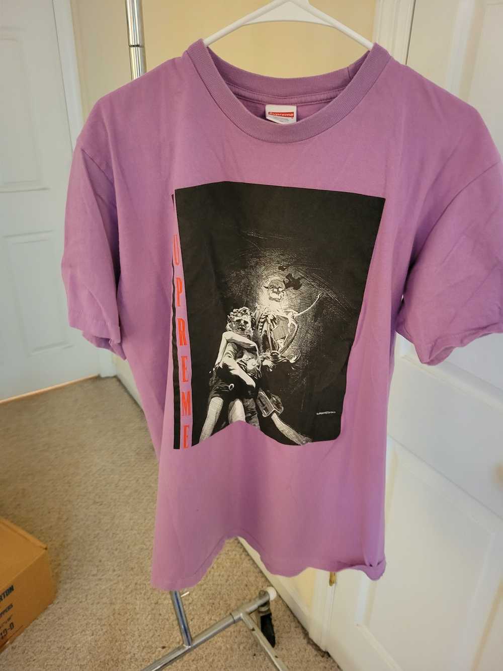 Supreme Light Purple Supreme Horror T-shirt - image 1