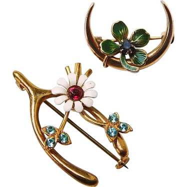 Awesome WISHBONE / CLOVER & MOON Shamrock Accent … - image 1