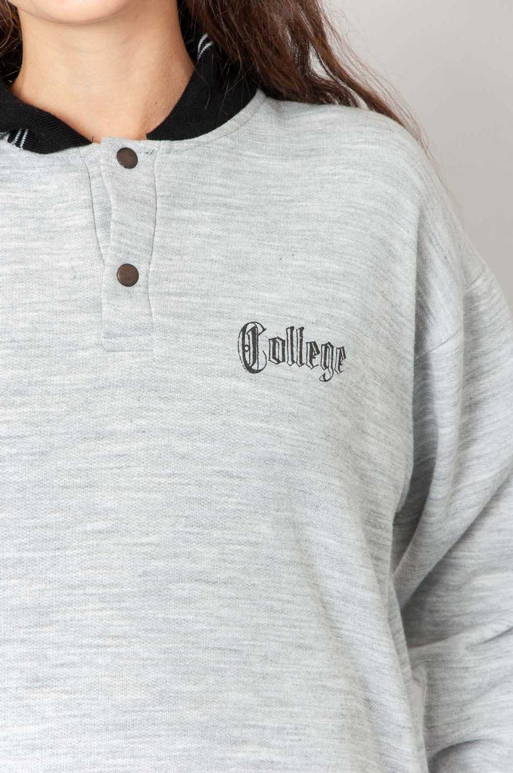 College sweatshirt Light gray mottled - image 2