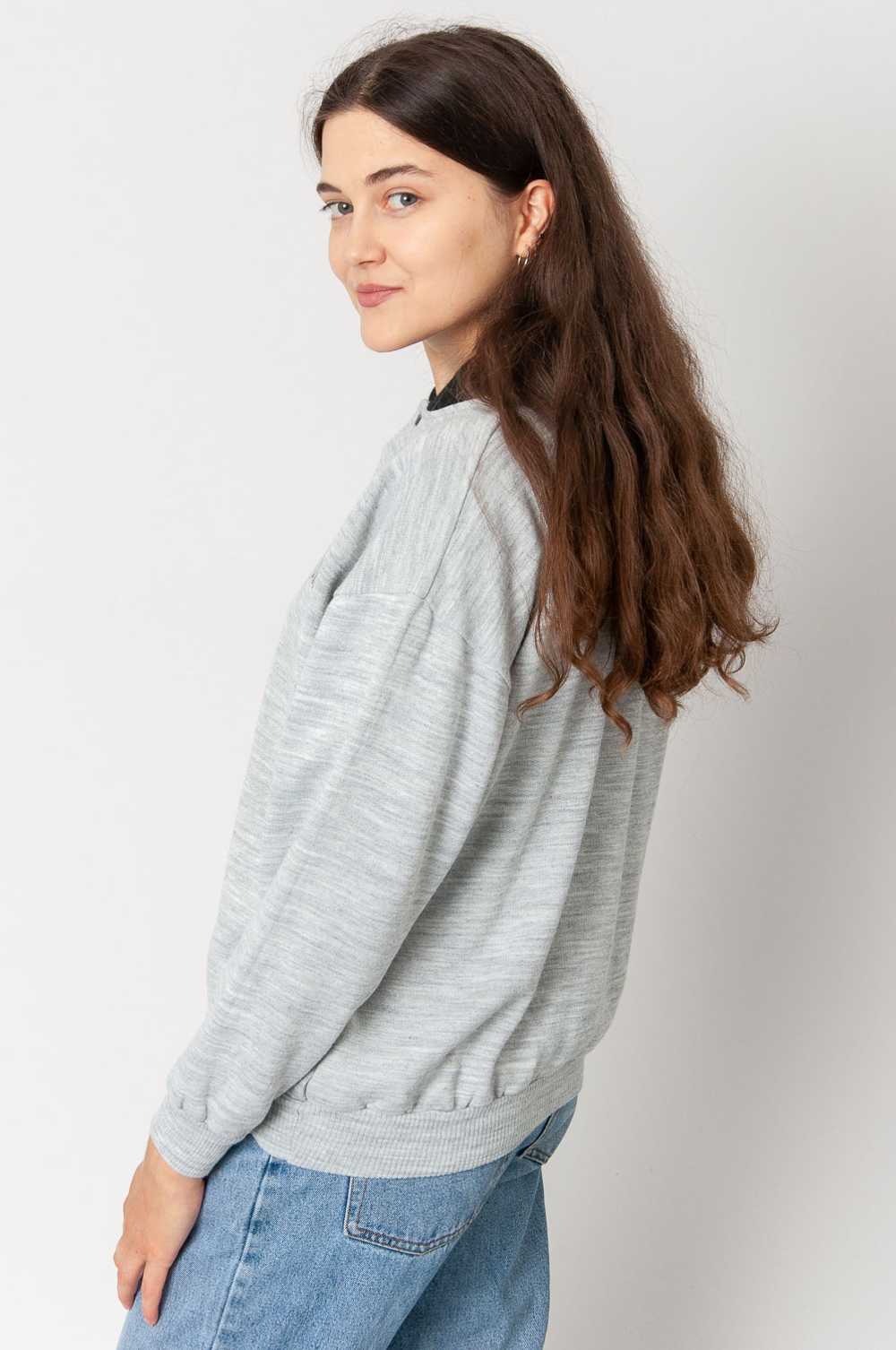 College sweatshirt Light gray mottled - image 4