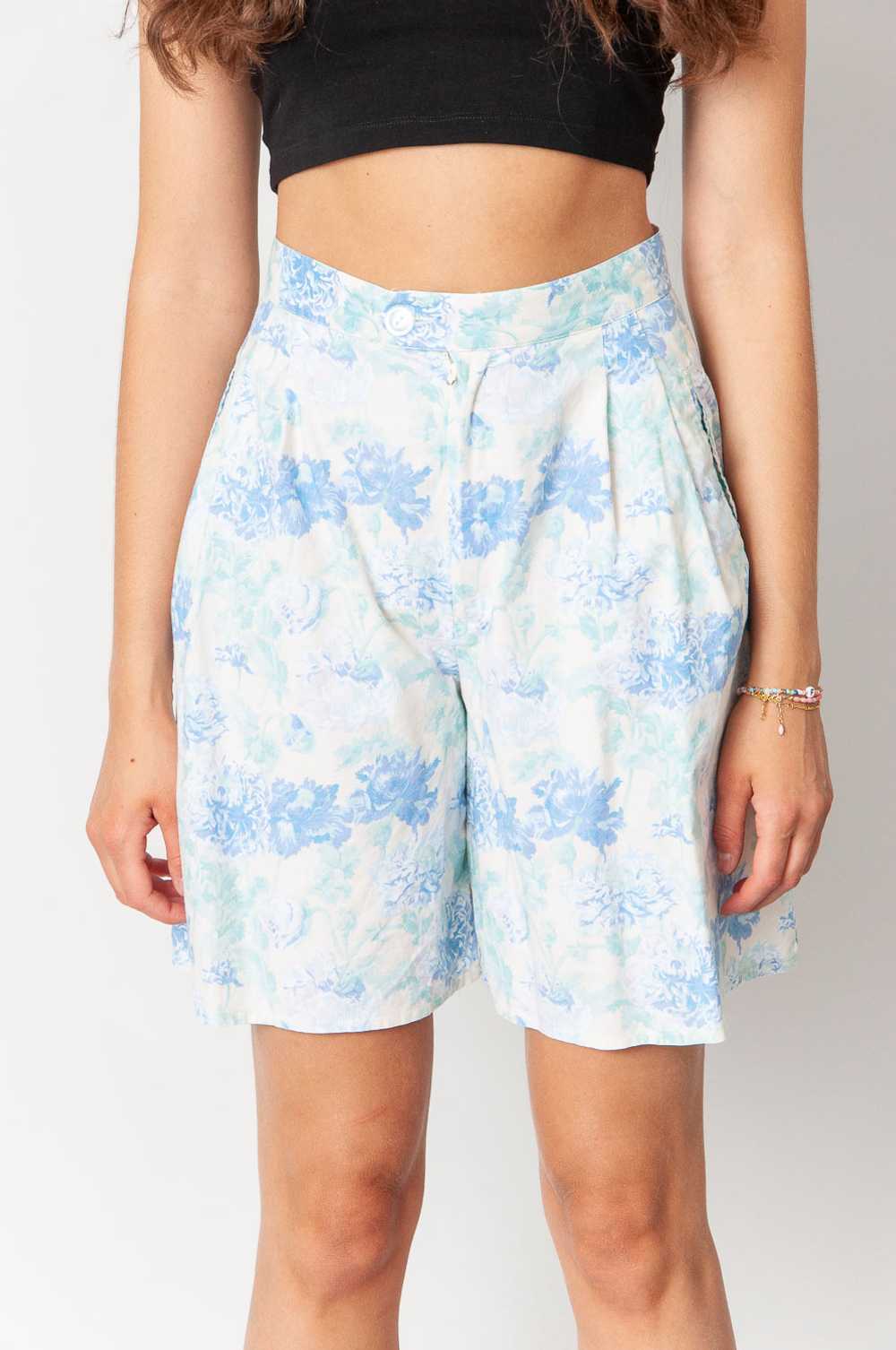 Cacharel Shorts With Floral Pattern High Waist Li… - image 2