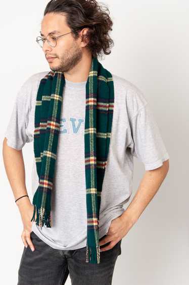 Lacoste wool scarf Green plaid