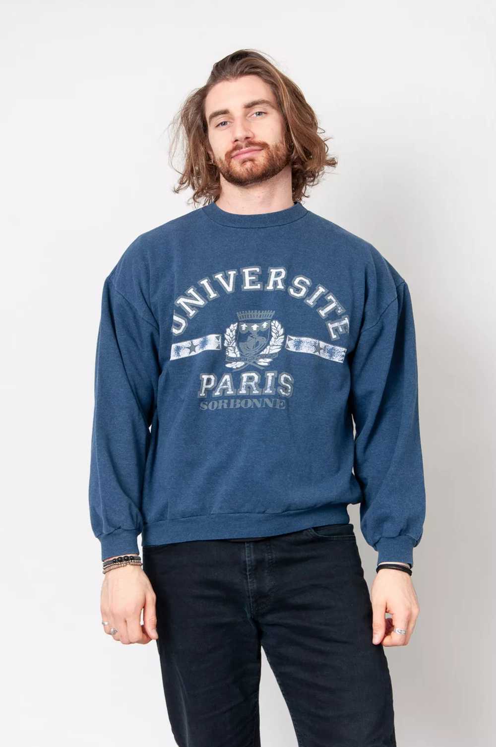 Universite Paris Sarbonne Sweatshirt Blue With Pr… - image 1