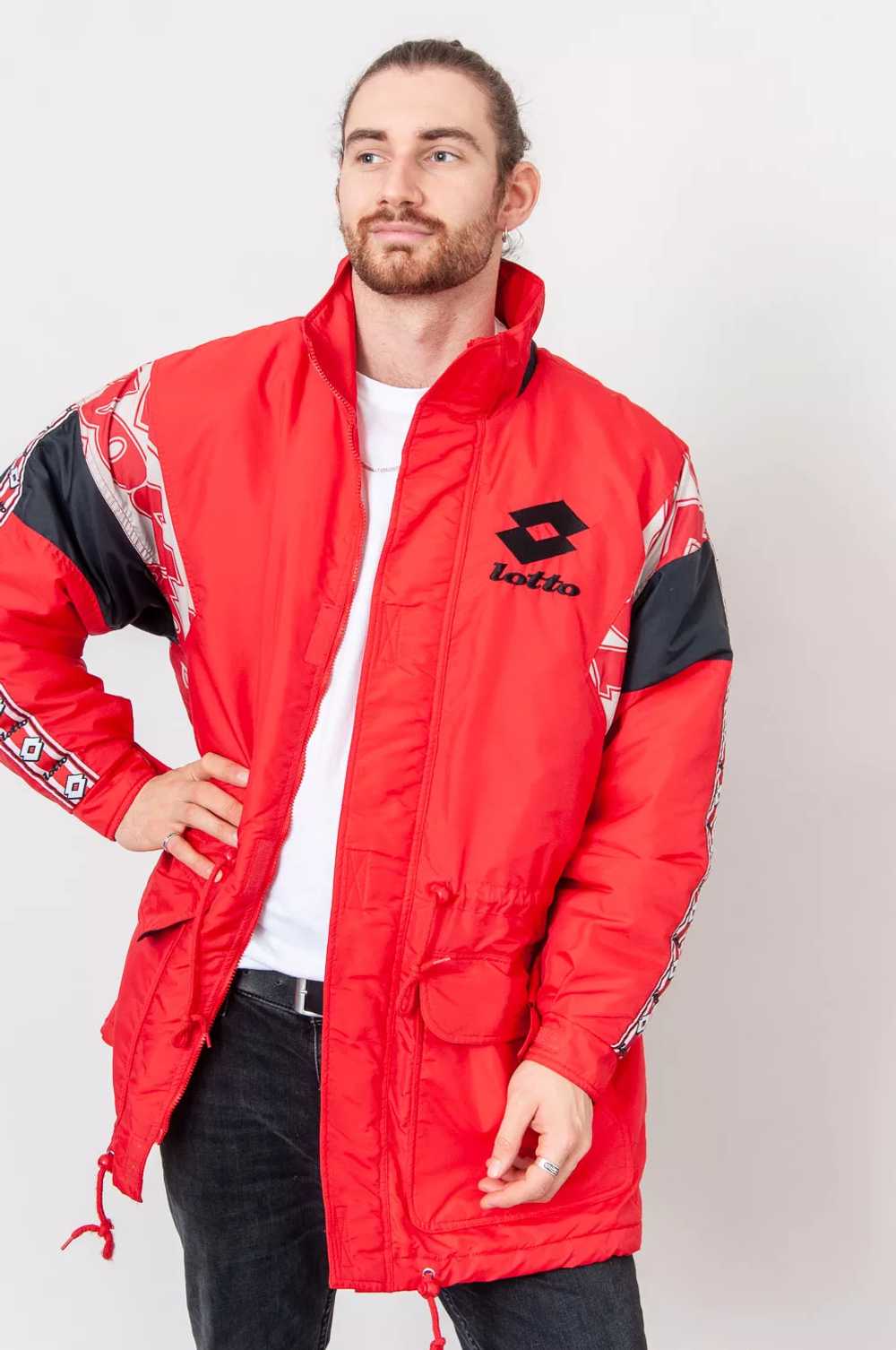 Lotto buffer coat Red with embroidered logo - image 1