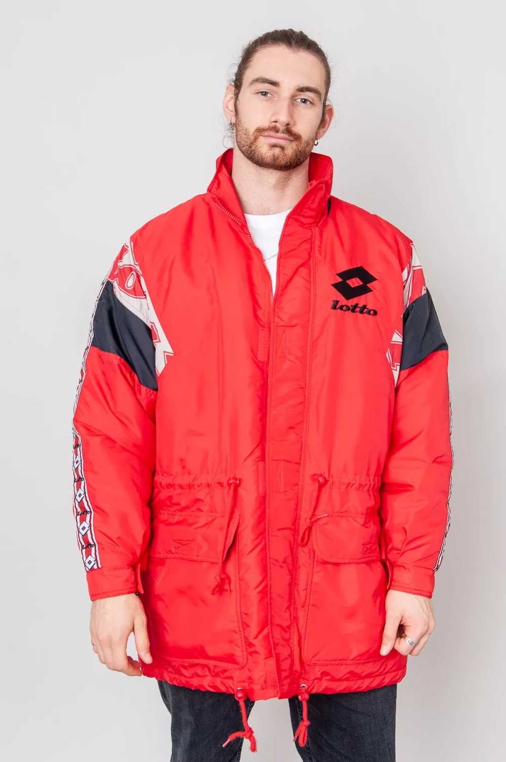 Lotto buffer coat Red with embroidered logo - image 2
