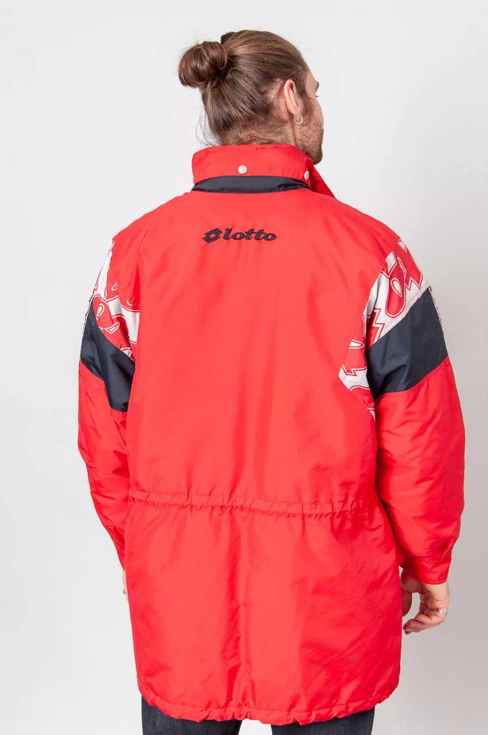 Lotto buffer coat Red with embroidered logo - image 3