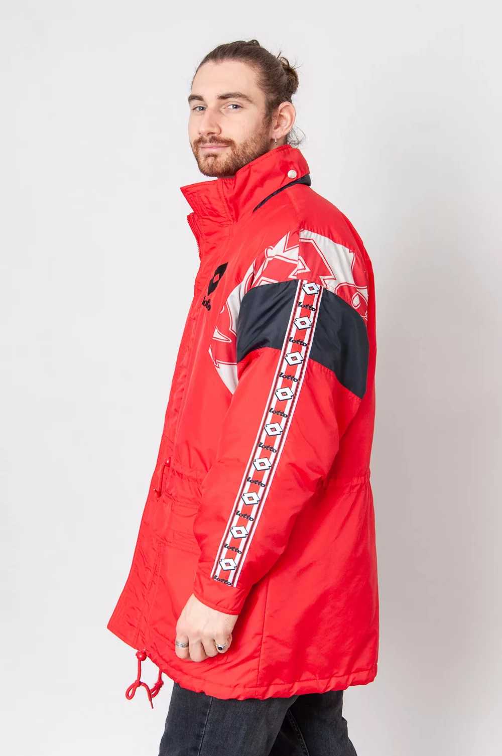Lotto buffer coat Red with embroidered logo - image 4